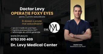 (P) Foxy Eyes: Transformarea privirii tale printr-o operație estetică la modă, la Clinica Dr. Levy Medical Center